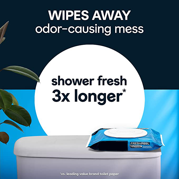 Freshfeel Flushable Latrina abstergitur